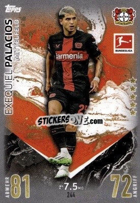 Sticker Exequiel Palacios - German Fussball Bundesliga 2023-2024. Match Attax
 - Topps