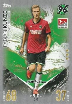 Cromo Fabian Kunze - German Fussball Bundesliga 2023-2024. Match Attax
 n. 399 - Topps