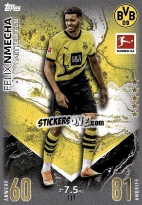 Cromo Felix Nmecha - German Fussball Bundesliga 2023-2024. Match Attax
 - Topps