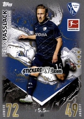 Sticker Felix Passlack - German Fussball Bundesliga 2023-2024. Match Attax
 - Topps