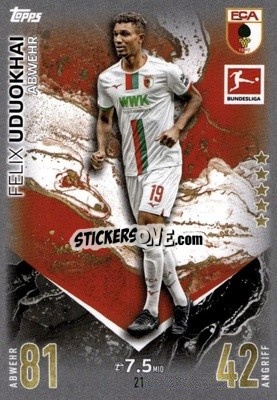 Sticker Felix Uduokhai - German Fussball Bundesliga 2023-2024. Match Attax
 - Topps