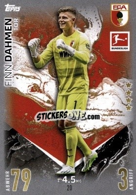 Sticker Finn Dahmen - German Fussball Bundesliga 2023-2024. Match Attax
 - Topps