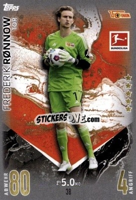 Cromo Frederik Rönnow - German Fussball Bundesliga 2023-2024. Match Attax
 - Topps