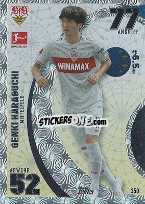 Sticker Genki Haraguchi - German Fussball Bundesliga 2023-2024. Match Attax
 n. 350 - Topps