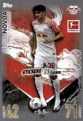 Sticker Hugo Novoa - German Fussball Bundesliga 2023-2024. Match Attax
 - Topps