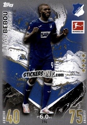 Sticker Ihlas Bebou - German Fussball Bundesliga 2023-2024. Match Attax
 - Topps