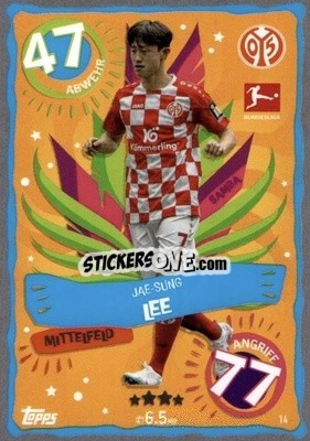 Sticker Jae-Sung Lee - German Fussball Bundesliga 2023-2024. Match Attax
 - Topps