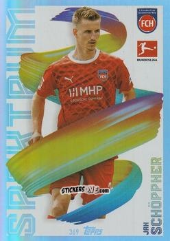 Cromo Jan Schöppner - German Fussball Bundesliga 2023-2024. Match Attax
 n. 369 - Topps