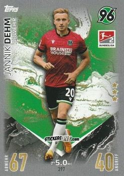 Sticker Jannik Dehm - German Fussball Bundesliga 2023-2024. Match Attax
 n. 397 - Topps