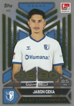 Sticker Jason Ceka - German Fussball Bundesliga 2023-2024. Match Attax
 n. 443 - Topps