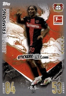 Sticker Jeremie Frimpong - German Fussball Bundesliga 2023-2024. Match Attax
 - Topps