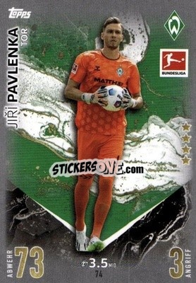Sticker Jiri Pavlenka - German Fussball Bundesliga 2023-2024. Match Attax
 - Topps