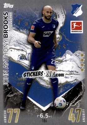 Cromo John Anthony Brooks - German Fussball Bundesliga 2023-2024. Match Attax
 - Topps