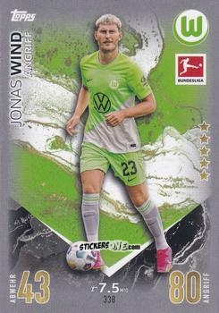Figurina Jonas Wind - German Fussball Bundesliga 2023-2024. Match Attax
 n. 338 - Topps