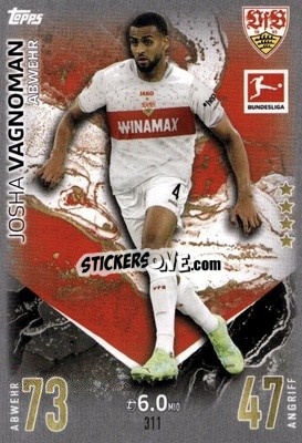 Sticker Josha Vagnoman - German Fussball Bundesliga 2023-2024. Match Attax
 - Topps