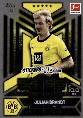 Sticker Julian Brandt - German Fussball Bundesliga 2023-2024. Match Attax
 - Topps