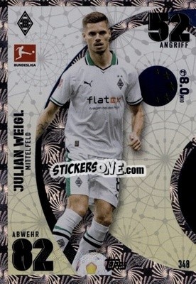 Sticker Julian Weigl - German Fussball Bundesliga 2023-2024. Match Attax
 - Topps