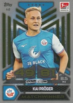 Cromo Kai Präger - German Fussball Bundesliga 2023-2024. Match Attax
 n. 448 - Topps