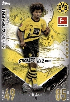 Cromo Karim Adeyemi - German Fussball Bundesliga 2023-2024. Match Attax
 - Topps