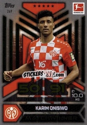 Sticker Karim Onisiwo - German Fussball Bundesliga 2023-2024. Match Attax
 - Topps