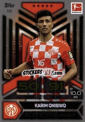 Figurina Karim Onisiwo - German Fussball Bundesliga 2023-2024. Match Attax
 - Topps