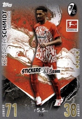 Sticker Kenneth Schmidt - German Fussball Bundesliga 2023-2024. Match Attax
 - Topps