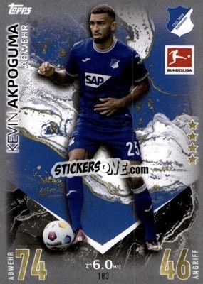 Sticker Kevin Akpoguma - German Fussball Bundesliga 2023-2024. Match Attax
 - Topps