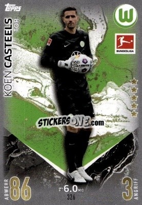 Sticker Koen Casteels - German Fussball Bundesliga 2023-2024. Match Attax
 - Topps