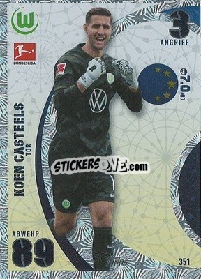 Sticker Koen Casteels - German Fussball Bundesliga 2023-2024. Match Attax
 - Topps
