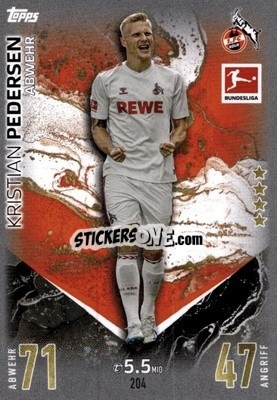 Figurina Kristian Pedersen - German Fussball Bundesliga 2023-2024. Match Attax
 - Topps