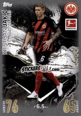 Cromo Kristijan Jakic - German Fussball Bundesliga 2023-2024. Match Attax
 - Topps