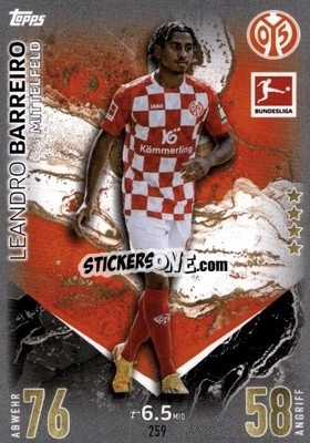 Sticker Leandro Barreiro - German Fussball Bundesliga 2023-2024. Match Attax
 - Topps