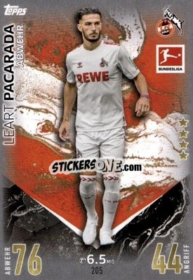 Sticker Leart Pacarada - German Fussball Bundesliga 2023-2024. Match Attax
 - Topps