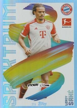 Sticker Leroy Sané - German Fussball Bundesliga 2023-2024. Match Attax
 n. 376 - Topps