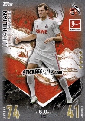 Figurina Luca Kilian - German Fussball Bundesliga 2023-2024. Match Attax
 - Topps