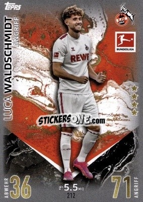 Sticker Luca Waldschmidt - German Fussball Bundesliga 2023-2024. Match Attax
 - Topps