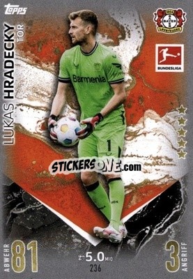 Cromo Lukas Hradecky - German Fussball Bundesliga 2023-2024. Match Attax
 - Topps