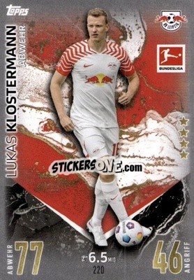Sticker Lukas Klostermann - German Fussball Bundesliga 2023-2024. Match Attax
 - Topps