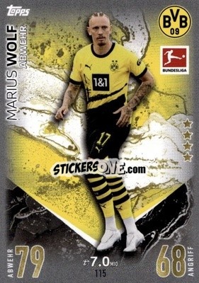 Sticker Maius Wolf - German Fussball Bundesliga 2023-2024. Match Attax
 - Topps