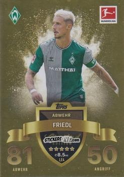 Sticker marco Friedl - German Fussball Bundesliga 2023-2024. Match Attax
 n. LE4 - Topps