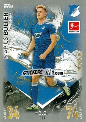 Sticker Marius Bülter - German Fussball Bundesliga 2023-2024. Match Attax
 - Topps