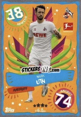 Sticker Mark Uth - German Fussball Bundesliga 2023-2024. Match Attax
 - Topps