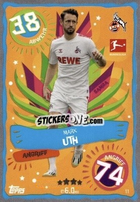 Cromo Mark Uth - German Fussball Bundesliga 2023-2024. Match Attax
 - Topps