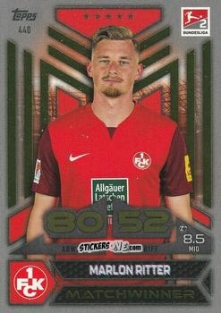 Cromo Marlon Ritter - German Fussball Bundesliga 2023-2024. Match Attax
 n. 440 - Topps