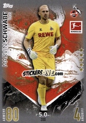 Sticker Marvin Schwäbe - German Fussball Bundesliga 2023-2024. Match Attax
 - Topps