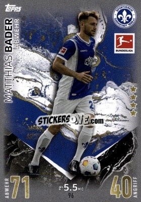 Sticker Matthias Bader - German Fussball Bundesliga 2023-2024. Match Attax
 - Topps
