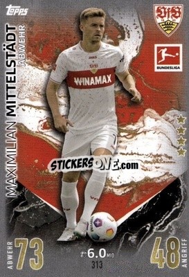 Cromo Maximilian Mittelstädt - German Fussball Bundesliga 2023-2024. Match Attax
 - Topps