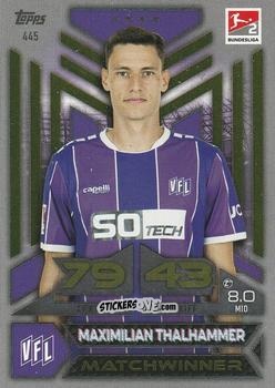 Figurina Maximilian Thalhammer - German Fussball Bundesliga 2023-2024. Match Attax
 n. 445 - Topps
