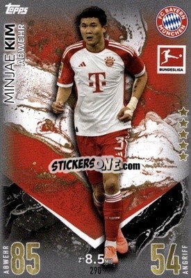 Sticker Min-jae Kim - German Fussball Bundesliga 2023-2024. Match Attax
 - Topps