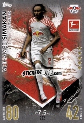 Figurina Mohamed Simakan - German Fussball Bundesliga 2023-2024. Match Attax
 - Topps